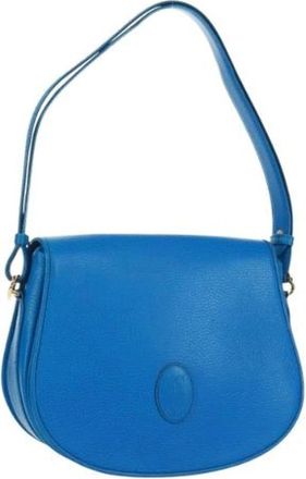 Cartier Pre-owned Vintage Schoudertas - Dames - Vintage Schoudertas - Blauw - ONE Size - Leer - Vintage
