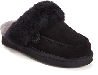 Dearfoams Fireside by Dearfoams Womens Melville Genuine Shearling Scuff Slipper