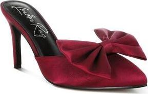 London Rag Sidonie Bow Mule Pump in Burgundy at Nordstrom Rack, Size 7.5