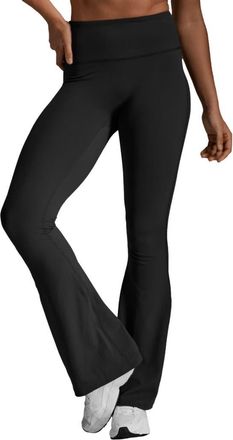 2XU Fluid Hi-Rise Flare Pant in Black/black at Nordstrom, Size X-Small