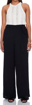 Bishop + Young Solerno Wide Leg Pants In Black