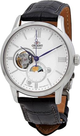 Orient Sun & Moon Automatic Silver Dial Mens Watch RA-AS0011S10B