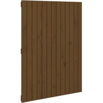 vidaXL Cabecero Cama Pared Madera Maciza Pino Marr&oacute;n Miel 82,5x3x110cm Vidaxl