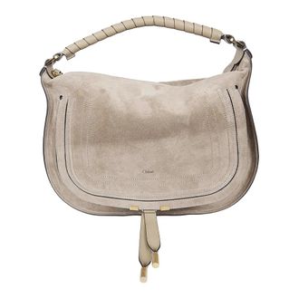 Chlo&eacute; Handbags, female, Beige, Size: ONE SIZE Marcie Shoulder Bag