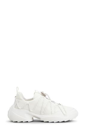 Roger Vivier Viv Zag Sneaker in Bianco at Nordstrom, Size 7.5Us