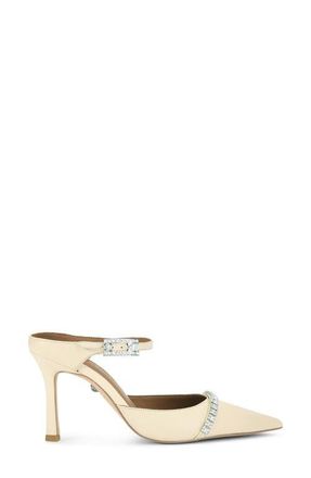 Kurt Geiger Strass Pointed Toe Mule in Natural at Nordstrom, Size 7.5Us