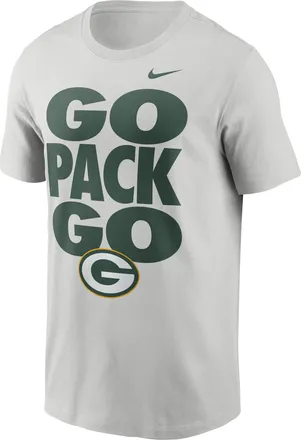 Nike Green Bay Packers Essential Nike Mens NFL T-Shirt in Grey | N1990BB7T-U7G