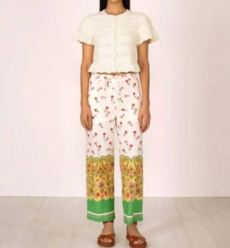 Banjanan Womens Ivan Pant In Paisley Ming