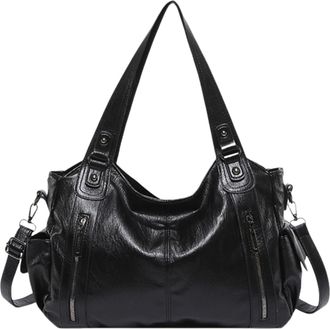 Generic Ladies Work Bag - Spacious Shoulder Handbag, Stylish Laptop Carrier | Trendy College Purse Large Organizer Work Satchel Fashion Bag for Women Travel E