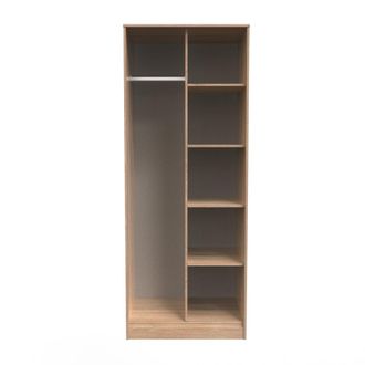 Welcome Furniture Helsinki Ready Assembled Open Wardrobe - Bardolino Oak - Welcome Furniture | TJ Hughes