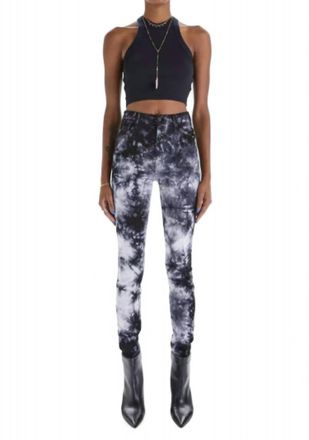 Mother Super Swooner Tie Dye Skinny Jean In Winding Paths