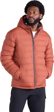Mountain Warehouse Seasons Mens Fur-Lined Padded Jacket - Microfibre insulation & Faux Fur Puffer Coat with Side Pockets - Best for Autumn, Winter, Outdoors Burnt Orange