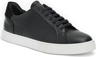 Bruno Magli Martino Low Top Sneaker in Black Leather at Nordstrom, Size 10