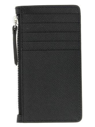 Maison Margiela Four Stitches Black Calfskin Card Case - Black