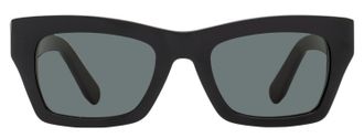 Ferragamo SF996S Bold Rectangular Sunglasses - Black