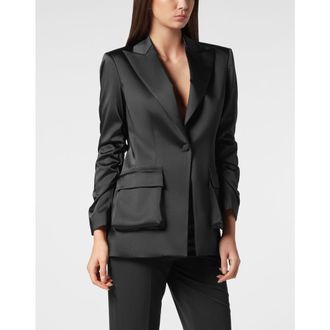 Philipp Plein Blazer Superheroine Women in Black at Nordstrom, Size X-Small