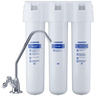 Aquaphor Filtro sottolavello Aquaphor Crystal H, riduce il calcare, filtrazione a 3 stadi fino a 6000L
