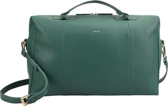 Paul Costelloe Womens Odelia Leather Weekender Bag - Green - One Size