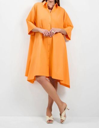 Trina Turk Seveso Shirt Dress In Aulenti Orange