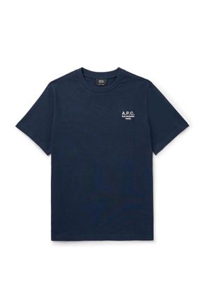 A.P.C. Logo-Embroidered Cotton-Jersey T-Shirt