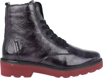 Mephisto Ergonomische brede pasvorm laars - Grijs - Dames - Veterlaarzen - Grijs - 35 1/2 EU - Leer - Schoenen
