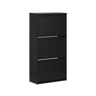 SoBuy Zapatero Estrecho Con 3 Solapas Organizador Para Zapatos De Entrada Negro 61 X 26 X 120 Cm Fsr165-h-sch Sobuy Es