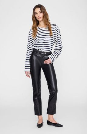 Anine Bing Newton Tee in Navy Stripe at Nordstrom, Size X-Small