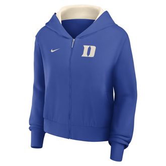 Nike Duke Mantra Nike Womens College Full-Zip Hoodie in Blue | 035D0EZ7DU-VCU
