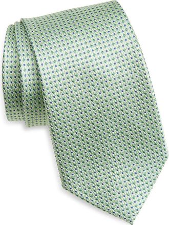 Nordstrom Jacquard Silk Tie in Green at Nordstrom