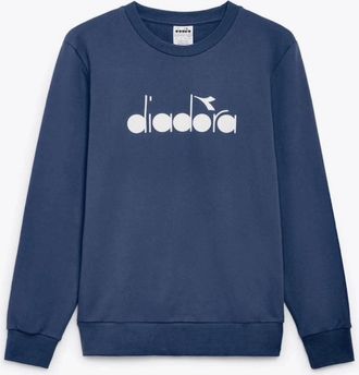 Diadora Mens Diadora Logo Blue Denim Sweatshirt - Size: 42