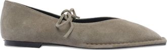 Alohas Sway Ballet Flats - Dames - Ballerinas - Groen - 39 EU - Leer - Schoenen