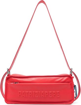 Patrizia Pepe Borsa a spalla con logo goffrato - Rosso