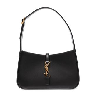 Saint Laurent Le 5 &agrave; 7 Hobo Bag - female - Saint Laurent - Shoulder Bags - Black - ONE SIZE - Bags