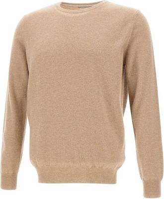 KANGRA Pure Cashmere Crew Neck Sweater - Heren - Cashmere truien - Bruin - 3XL - Truien & Vesten