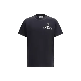Philipp Plein Black Cotton Mens T-Shirt