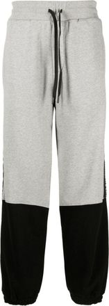 Versace Jeans Couture two-tone drawstring track pants - men - Cotton/Cotton - S - Grey
