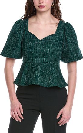 Sail to Sable Puff Sleeve Peplum Top