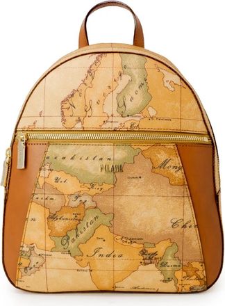 Alviero Martini 1A Classe Rugzak - Dames - Rugzakken - Beige - ONE Size - Katoen - Tassen