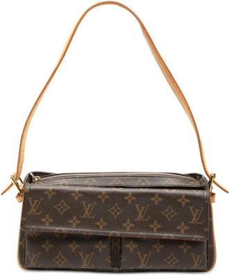 Louis Vuitton Pre-owned Shoulder Bags, female, Brown, Size: ONE SIZE Pre-owned Printed Leather Bag