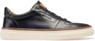 Bally Hens Brushed Leather Low-Top Sneakers, Brand Size 5 ( US Size 6 )