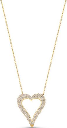 SHYMI Cutout Heart Pendant Necklace in Gold at Nordstrom