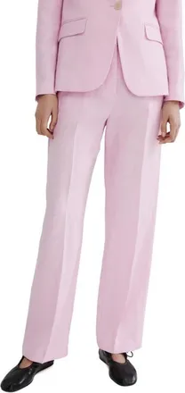 Mango Linen Suit Pants in Pink at Nordstrom, Size 10