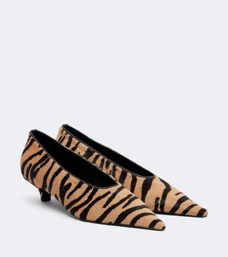 Toteme Printed calf-hair pumps