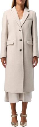 Liu Jo Dames, Mantels, Beige, Maat: XL Wol