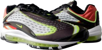 Nike Air Max Deluxe Running Sneaker in Black/Volt-Habanero Red-White Men