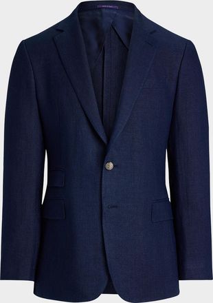 Ralph Lauren Purple Label Men & apos;s Kent Hand-Tailored Linen Suit Jacket