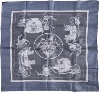 Herm&egrave;s Pre-owned Ex-Libris Sjaal - Dames - Vintage Accessoires - Veelkleurig - ONE Size - Polyester - Vintage