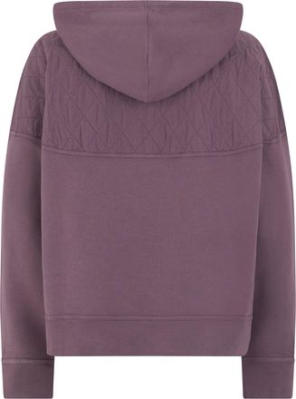 Golden Goose Mens Hoodie With Half Zip Mauve Cotton Jumpers Sweater