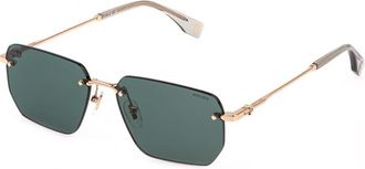 Police SPLQ89 FORCE 8 0300 Mens Sunglasses Rose-Gold Size 57