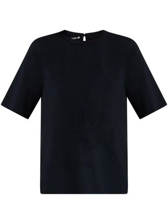 Stella McCartney compact-knit T-shirt - Black
